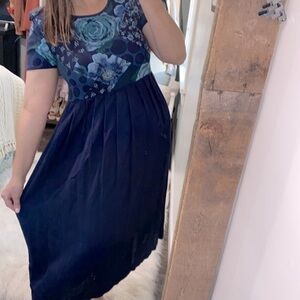 Vintage floral maxi dress size 6 petite